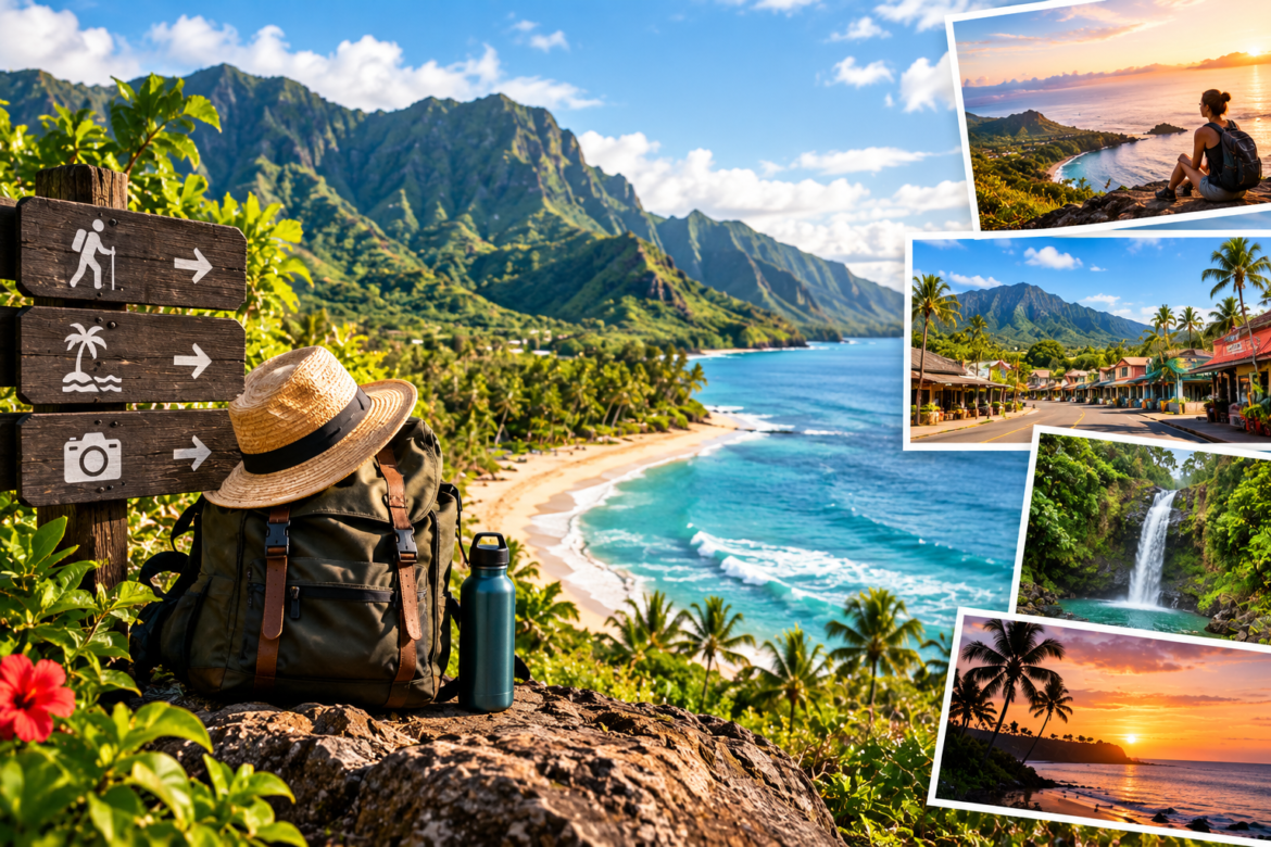 Hawaiian Adventure Travel Collage