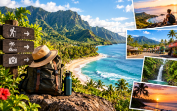 Hawaiian Adventure Travel Collage
