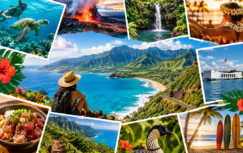 Hawaii - A Vibrant Tropical Adventure Collage